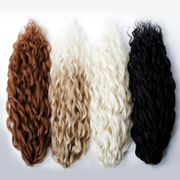Synthetic Crochet Hair Braids Afro Curls Yaki Kinky Braiding Hair For Extensions Afro Hair Soft Braids Ombre Loose Wave Hair